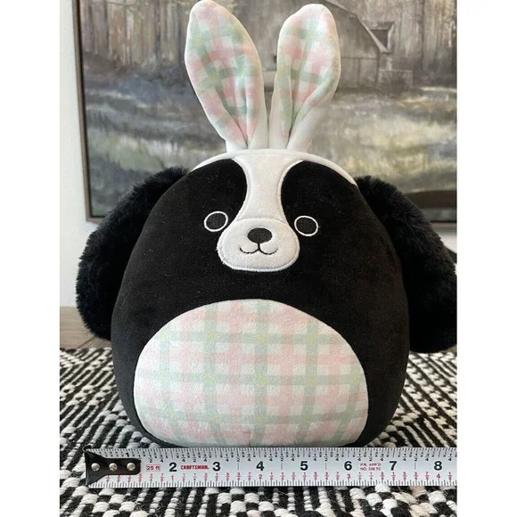 Squishmallow 8" Nathaniel Cocker Spaniel Dog Bunny Ears Easter Plush Retired - Picture 3 of 8